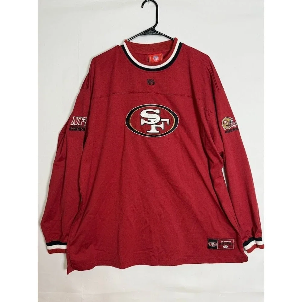 Vintage San Francisco 49ers NFL Mens‎ 2XL Heavyweight Pullover Red